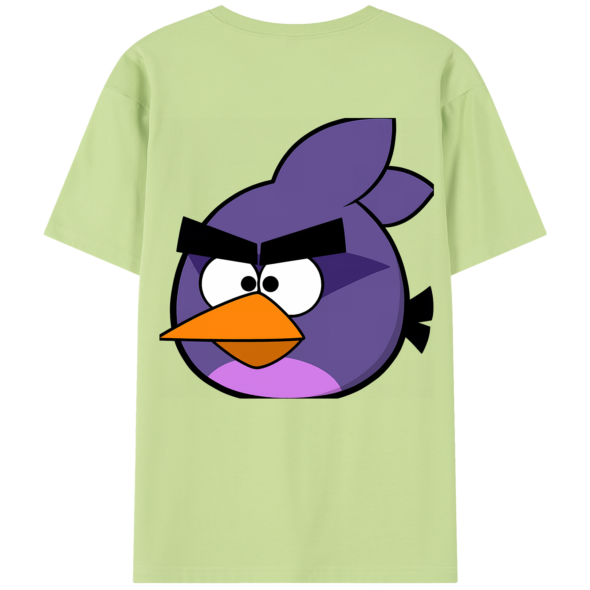 （画像用） Angry Birds アングリーバード 綿100％半袖Tシャツ（背面プリント）